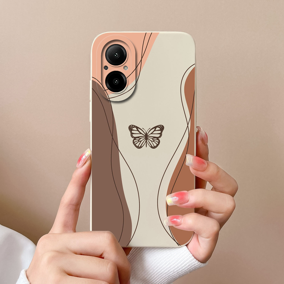Realme C67 電話ケース楽しい蝶カメラ保護ソフト液体 - Phone Cases Aviation のレビューと価格