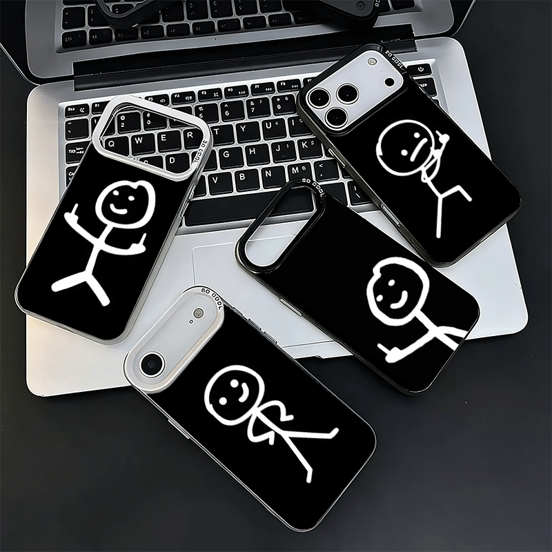面白いスティックマンマッチマン耐衝撃スマホケース iPhon - Phone Cases Quirky のレビューと価格