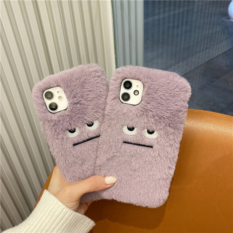 面白いぬいぐるみ風ファーパターンのソフトフォンケース iPh - Phone Cases Quirky のレビューと価格