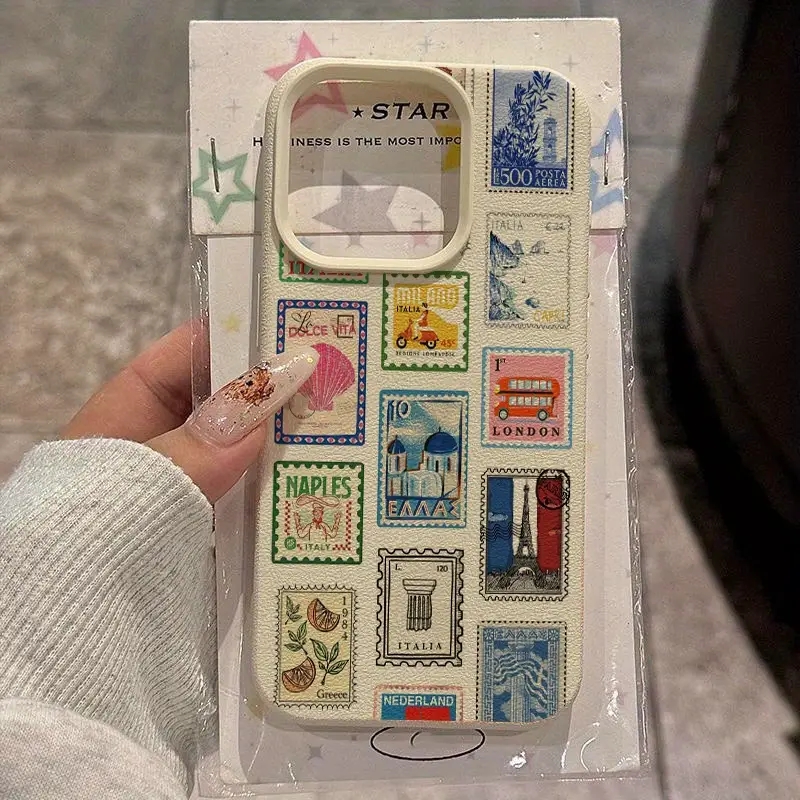 鮮やかなレトロ調のライチ柄デザインのiPhone 18、17 - Phone Cases Art のレビューと価格