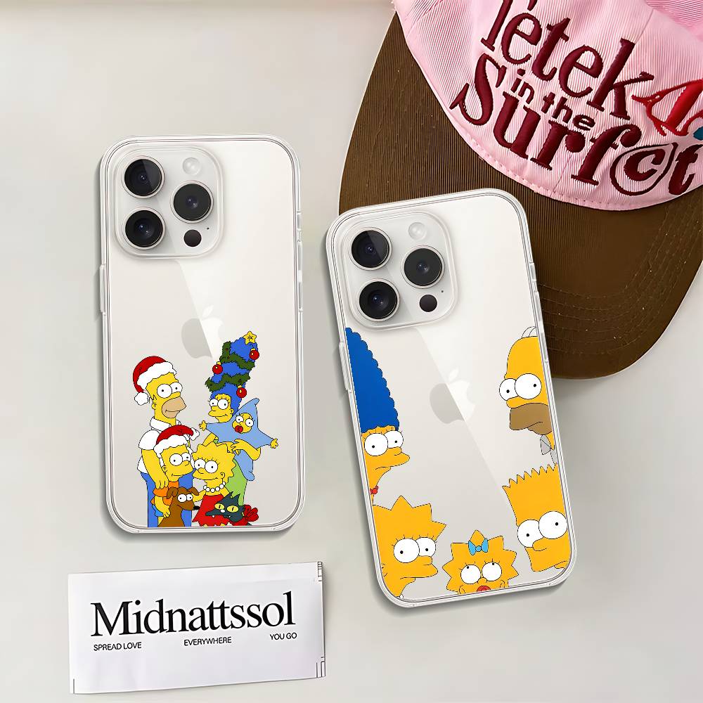 L-Simpsons-Es 面白いクリスタルクリアソフトフォ - Phone Cases Quirky のレビューと価格
