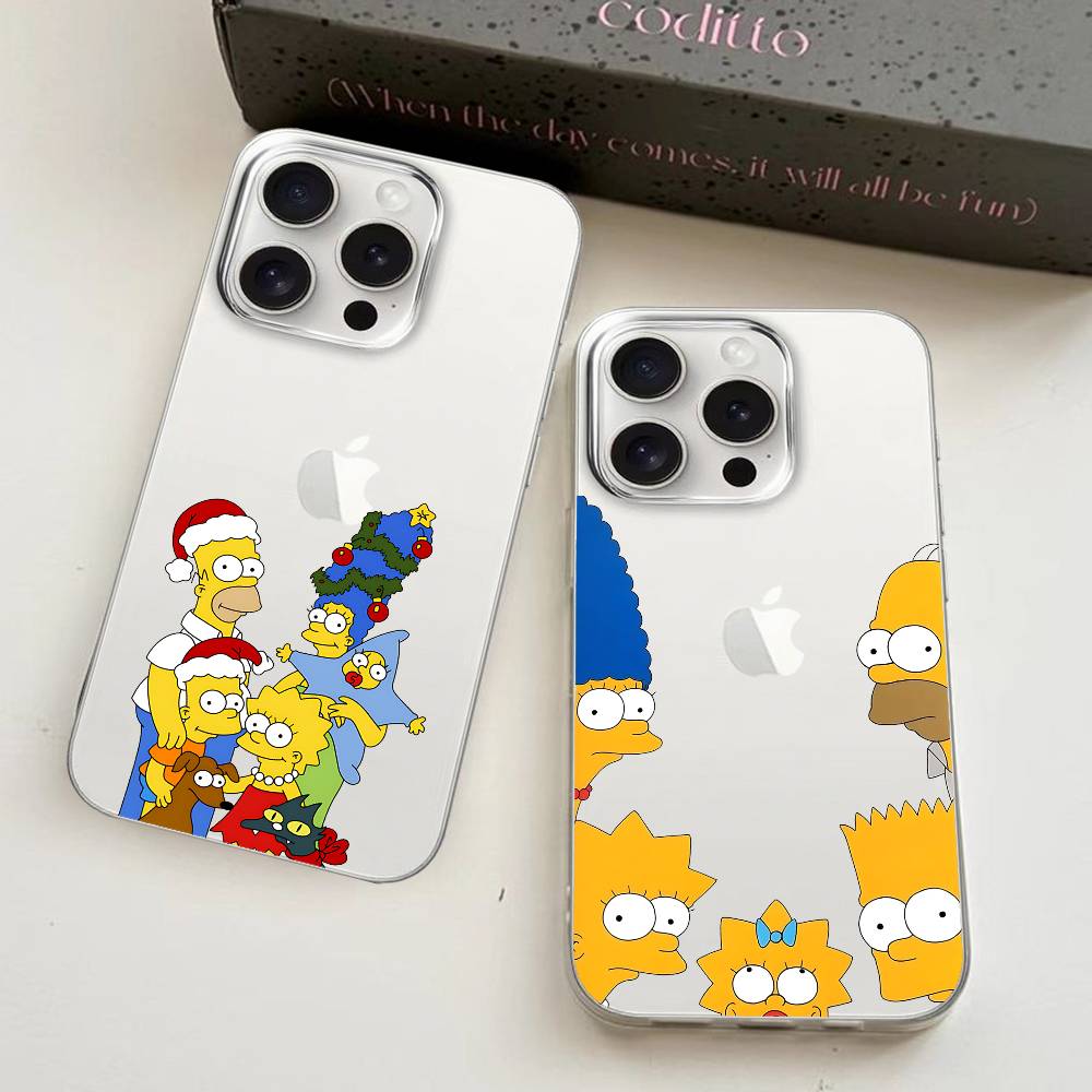 L-Simpsons-Es 面白いクリスタルクリアソフトフォ - Phone Cases Quirky のレビューと価格