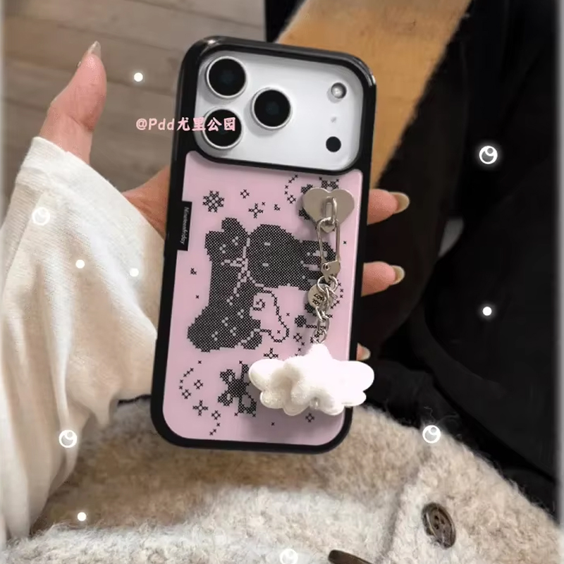 韓国の可愛い女の子用ウサギの羽ピンクのキュートなスマホケース - Phone Cases Xr Cute のレビューと価格