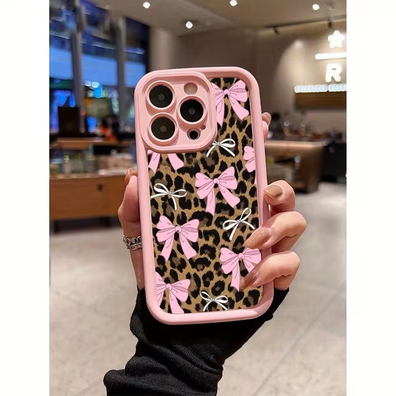 レオパード柄リボン付きスマホケース iPhone 18 17 - Phone Cases Leopard Print のレビューと価格