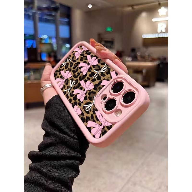 レオパード柄リボン付きスマホケース iPhone 18 17 - Phone Cases Leopard Print のレビューと価格