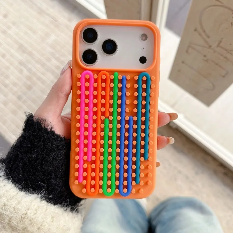 円筒形ラビリンス減圧パズルフォンケース Apple iPho - Phone Cases Diy のレビューと価格