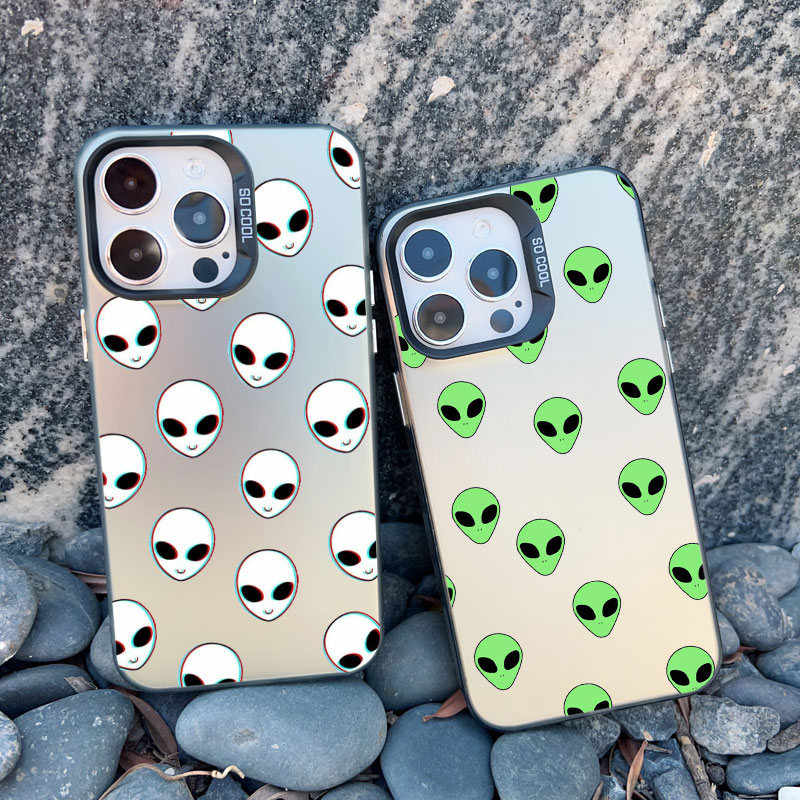 面白い漫画風エイリアンレーザー柄iPhoneケース iPho - Phone Cases Quirky のレビューと価格