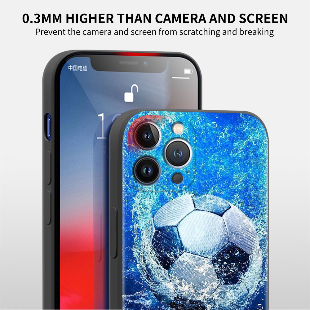 サッカーサッカーケース Apple iPhone 14 15 - Phone Cases Jersey のレビューと価格