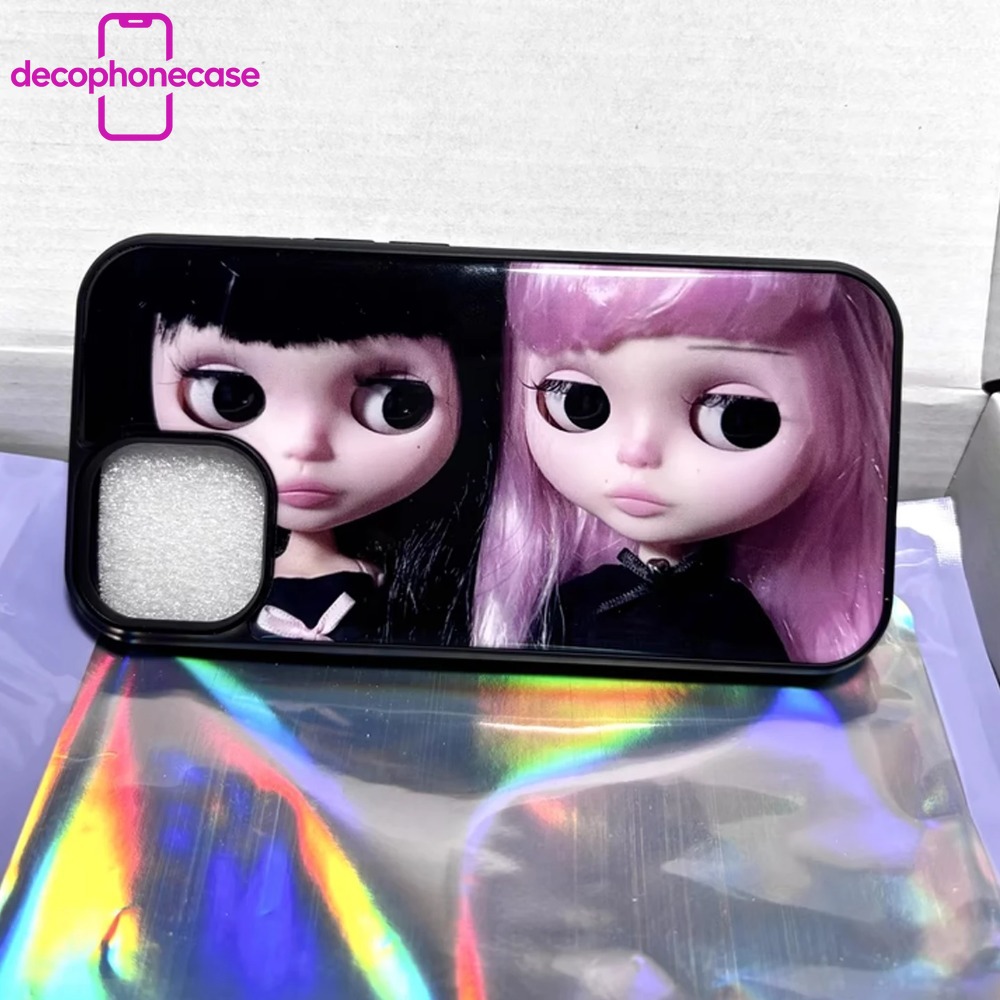 日韓系ダークガールアート柄iPhone11/12/13/14 - Phone Cases Art のレビューと価格