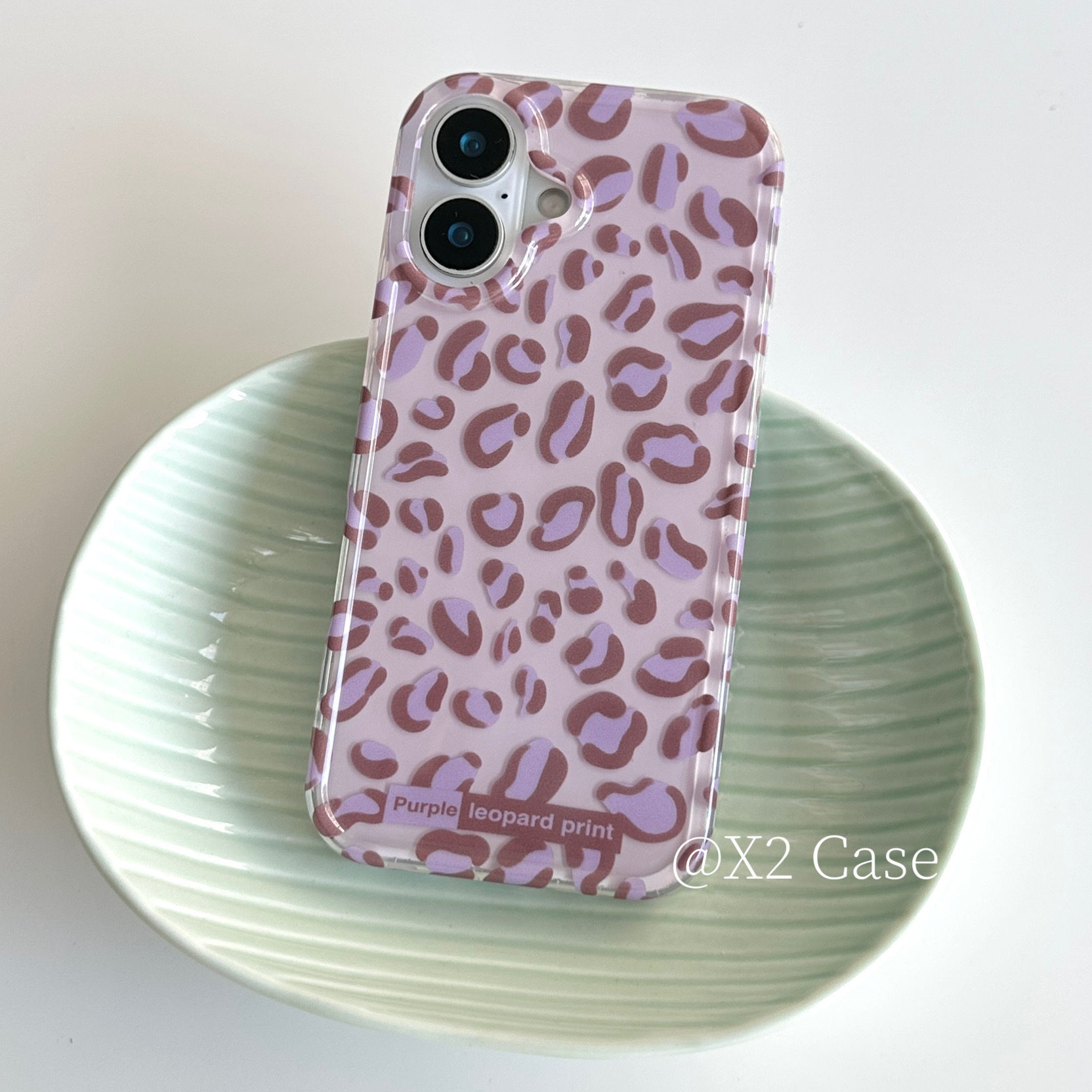 スパイシーガールスタイルのライトパープルレオパードプリントの - Phone Cases Leopard Print のレビューと価格